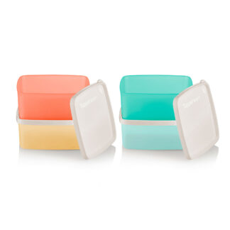 Tupperware® Square Round Small Containers | 16 Ounce | Set of Four