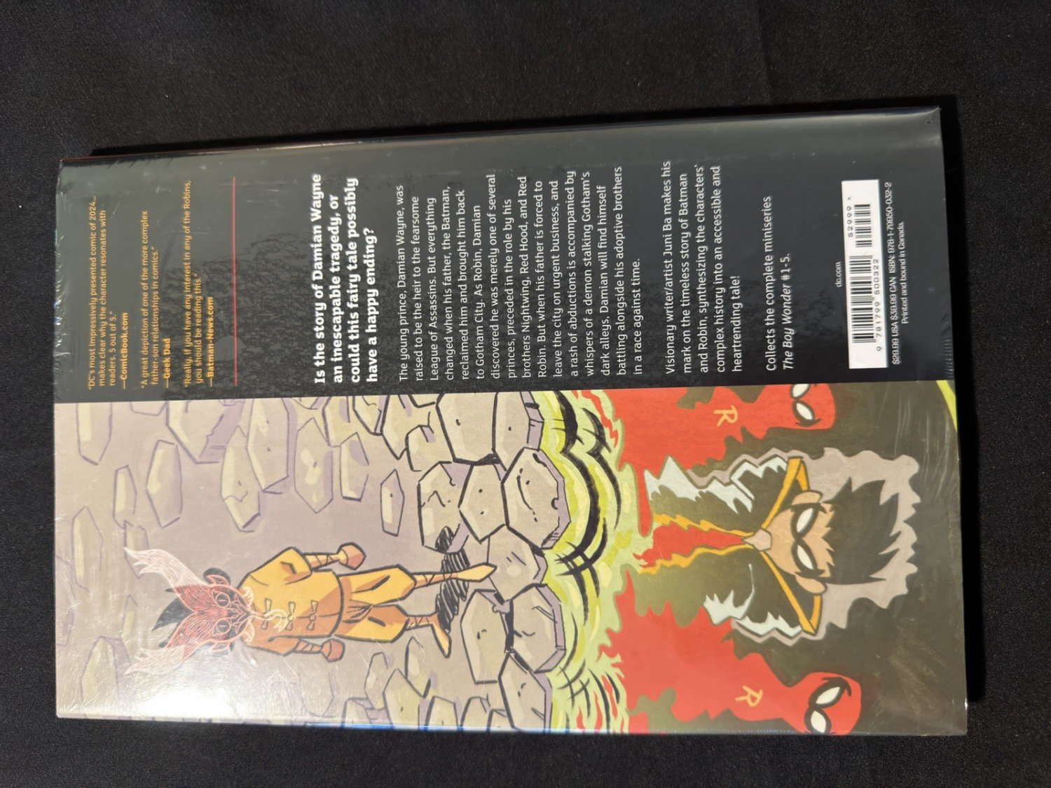 The Boy Wonder HC Sealed DC Black Label Juni Ba Batman Robin - Image 3
