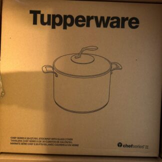 Tupperware Chef Series II 20-Qt / 19L Stockpot with Glass Cover – New In Box