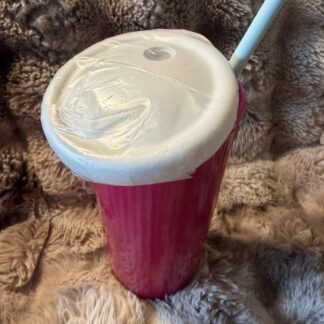 Tupperware Fuchsia Kiss Insulated Tumbler With Straw Lid New 24oz