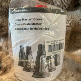 Tupperware Grate Master Cones Attachment Set New In Box Ice Shaver