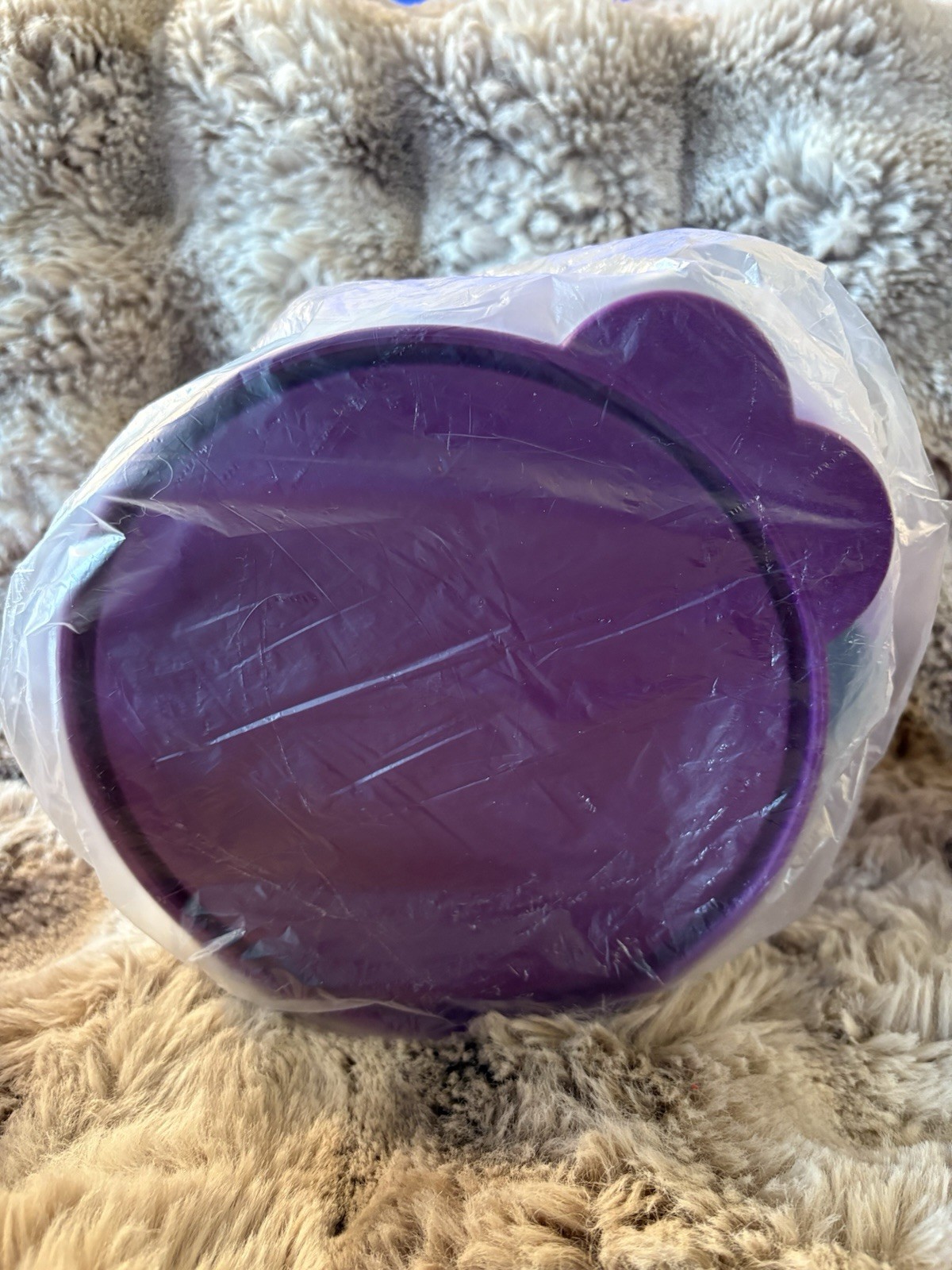 New Tupperware Microwave Reheatable Plates Set of 4 Purple Blue - Image 5