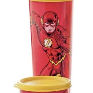 NEW Tupperware Justice League The Flash Snack Cup & 16oz Tumbler Set! ⚡️🥤✨