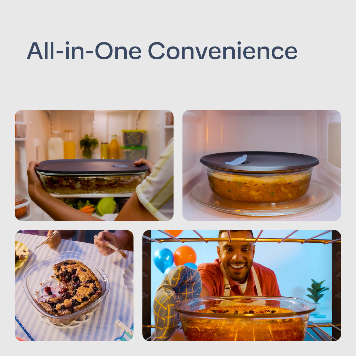 Tupperware Voila™ Glass Rectangular XL Bakeware | Airtight Baking Dish - Image 3